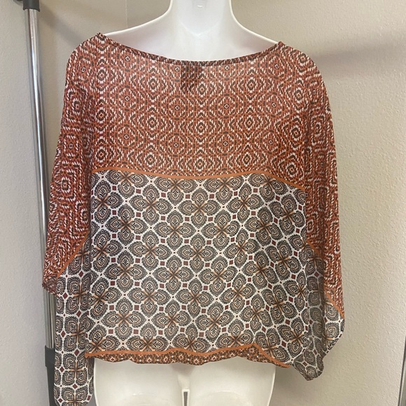 Orange bohemian blouse - Picture 3 of 8